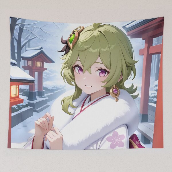 Item preview, Collei Genshin Impact White Kimono Shrine Grace designed and sold by TanglenRabbit.