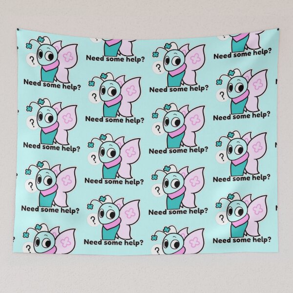Item preview, Dandy's World Sticker: "Need some help?" designed and sold by SNAPPJAWZ.