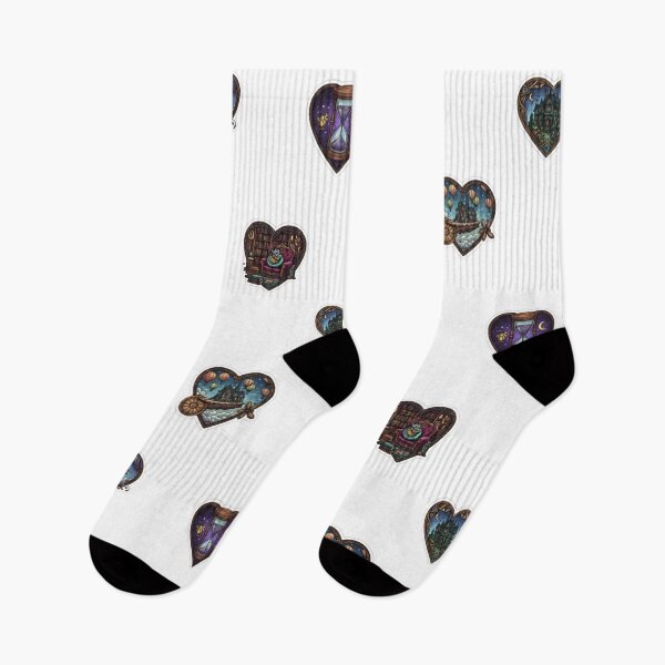 Item preview, Steampunk Fantasy Heart Stickers – Magical Victorian Aesthetic Collection designed and sold by Good Vibes .