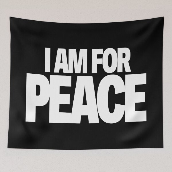 Item preview, I Am For Peace – Bold Minimalist Peace Statement Graphic Design designed and sold by artworkathome.