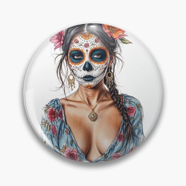 Item preview, La Catrina Day of the Dead Sticker designed and sold by storethirteen.