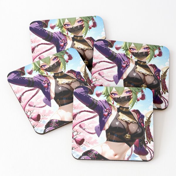 Item preview, Kuki Shinobu Genshin Impact Sakura Warrior Spring Pose designed and sold by TanglenRabbit.