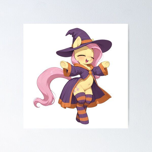 Item preview, Cute Witch Fluttershy  designed and sold by CeluniaMoon's Art - Cute Furry, Anime, and More! .
