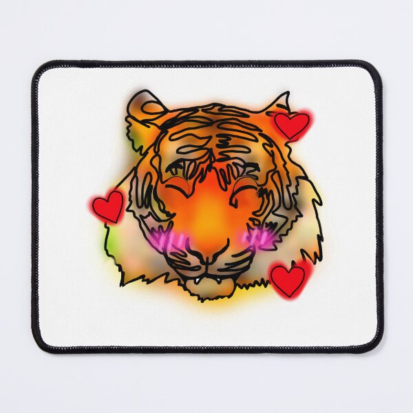 Item preview, Maple the Tiger hearts emoji - animalz designed and sold by Ashley’sAnimalz.