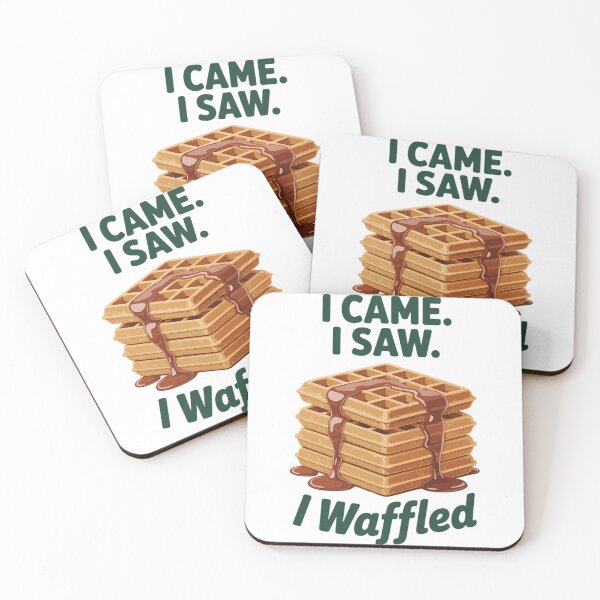 Item preview, I Came I Saw I Waffled  Food Graphic - Waffle Lover designed and sold by TyraYoung.