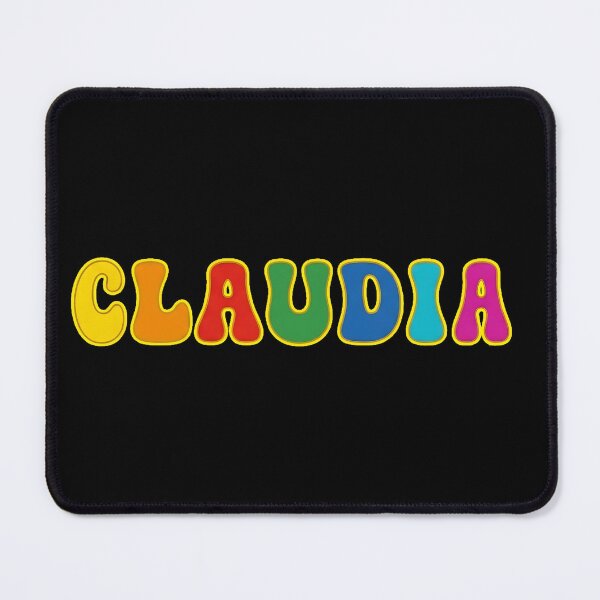 Item preview, ❤️ Claudia Personalized Name Wavy Retro Shirt, Coffee Mug, Sticker Gift designed and sold by HelixPedia.