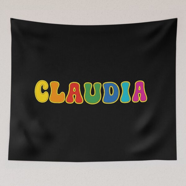 Item preview, ❤️ Claudia Personalized Name Wavy Retro Shirt, Coffee Mug, Sticker Gift designed and sold by HelixPedia.