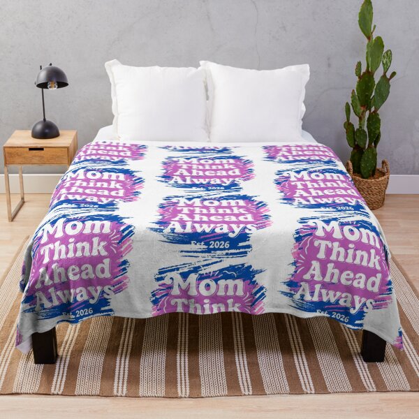 Item preview, Mom Think Ahead Always/Bold Brush Stroke Retro Mom Design designed and sold by BeatyinChaos.
