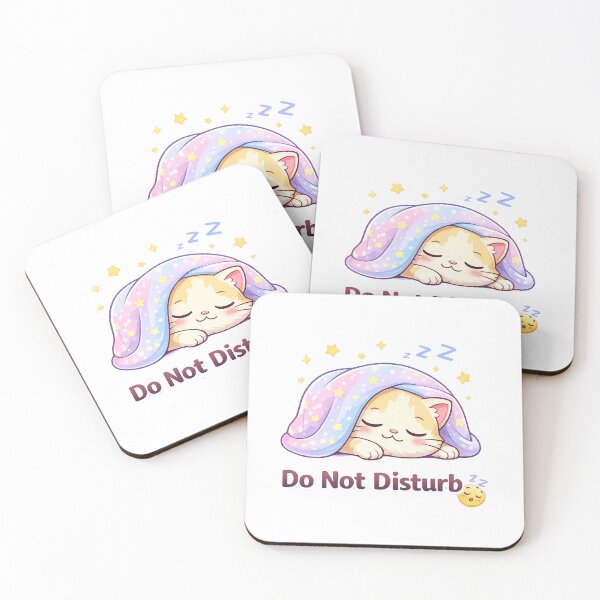 Item preview, Do Not Disturb ? | Cute Sleepy Cat Kawaii Aesthetic Design designed and sold by Kawaii Cosmos Cats.