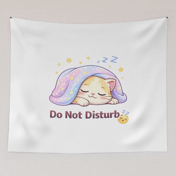 Item preview, Do Not Disturb ? | Cute Sleepy Cat Kawaii Aesthetic Design designed and sold by Kawaii Cosmos Cats.