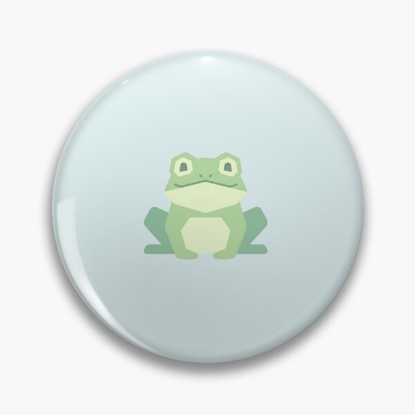 Item preview, Minimalist Kawaii Frog – Green Frog Sticker for Nature Lovers designed and sold by bsbd-action.