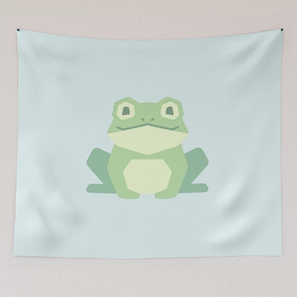 Item preview, Minimalist Kawaii Frog – Green Frog Sticker for Nature Lovers designed and sold by bsbd-action.