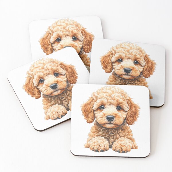 Item preview, Adorable Apricot Poodle Puppy Portrait designed and sold by SabraDD.