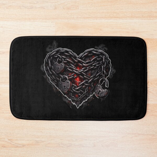 Item preview, Chained Heart with Broken Lock – Dark Gothic Love & Heartbreak Aesthetic Sticker designed and sold by CutePearlStudio.