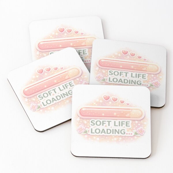 Item preview, Soft life loading... Self care stickers  designed and sold by ZenGrowth4.
