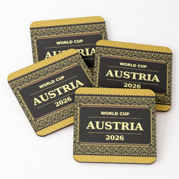 Item preview, Austria Football Fan 2026 Black Gold Luxury Mug Wrap — Soccer Fan designed and sold by BrickByDream.