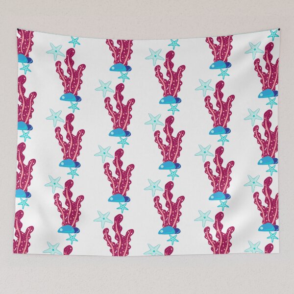 Item preview, Vibrant Pink Cactus & Star Star Summer Pattern  designed and sold by auran14.
