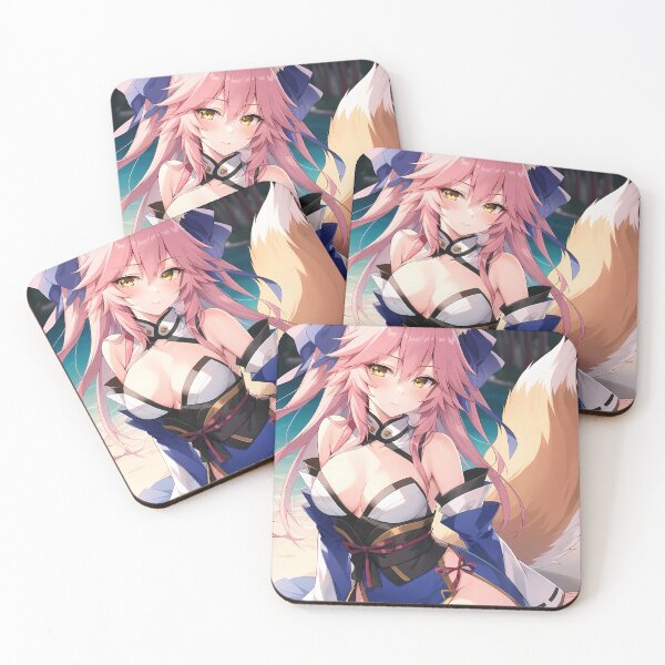 Item preview, Caster No Tamamo No Mae Moonlit Beach Dreamy Night Fox Spirit Anime Girl designed and sold by Spraykart.