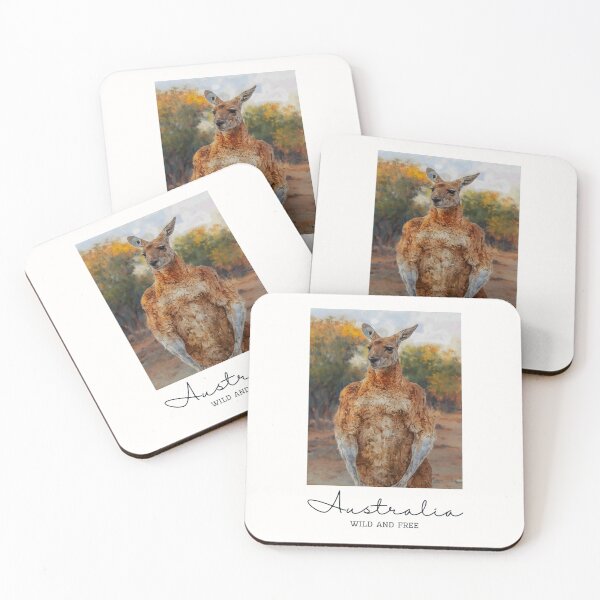 Item preview, Australia Kangaroo - Vintage Souvenir designed and sold by twentytwo ART souvenir designs.
