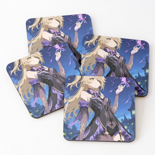 Item preview, Fischl Genshin Impact Gothic Raven Moonlight Night designed and sold by Spraykart.