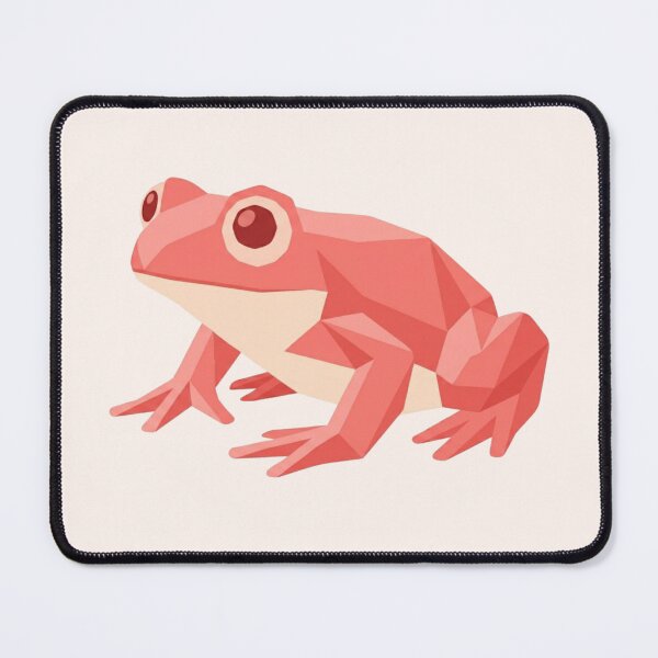 Item preview, Low Poly Coral Frog – Tropical Amphibian Sticker for Travelers designed and sold by bsbd-action.