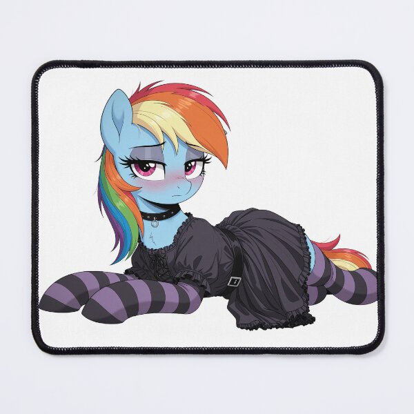 Item preview, Goth Rainbow Dash embarassed designed and sold by CeluniaMoon's Art - Cute Furry, Anime, and More! .