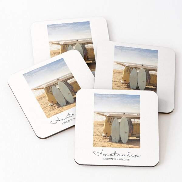 Item preview, Australia Surf Van Road Trip - Vintage Souvenir designed and sold by twentytwo ART souvenir designs.