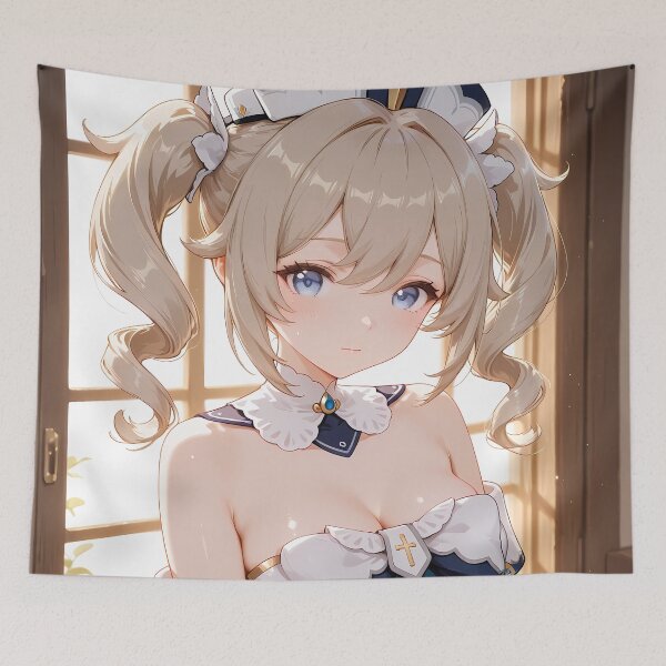 Item preview, Barbara Genshin Impact Sunlit Healer By The Window designed and sold by Spraykart.