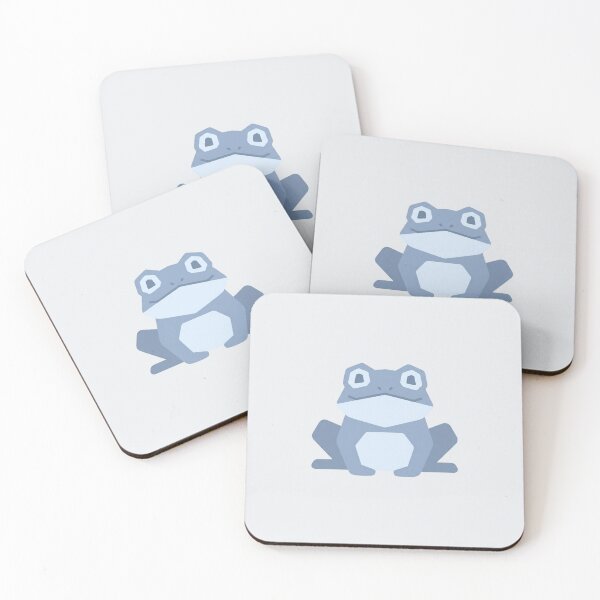 Item preview, Minimalist Pastel Blue Frog – Children's Room Decor designed and sold by bsbd-action.
