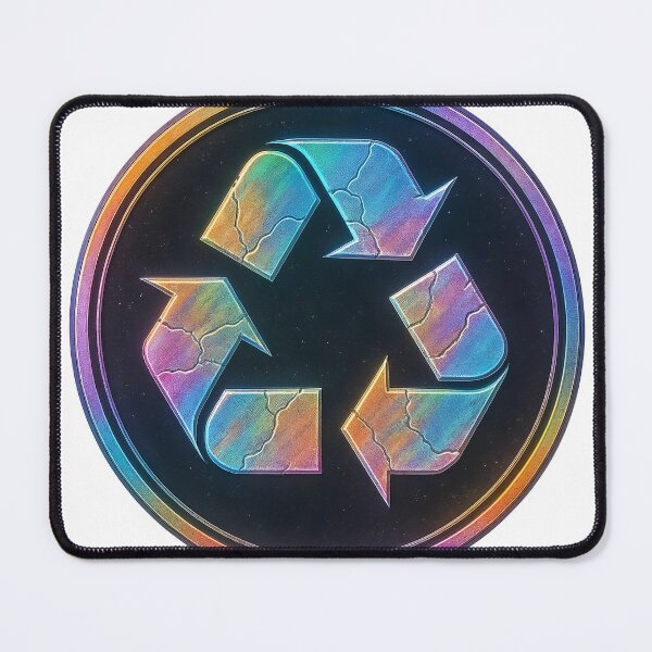 Item preview, A holographic recycling symbol on transparent background designed and sold by Creative88Art.