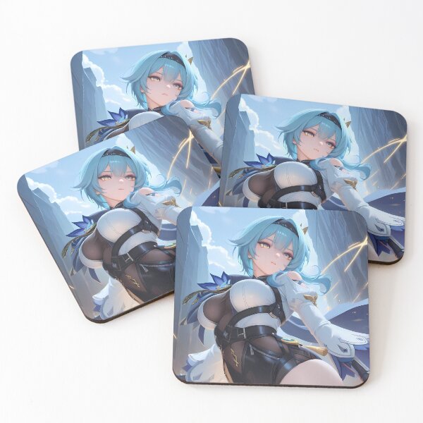 Item preview, Eula Genshin Impact Heroic Cryo Stance In The Cliffs designed and sold by Spraykart.