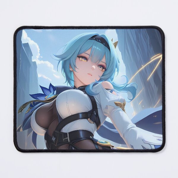 Item preview, Eula Genshin Impact Heroic Cryo Stance In The Cliffs designed and sold by Spraykart.