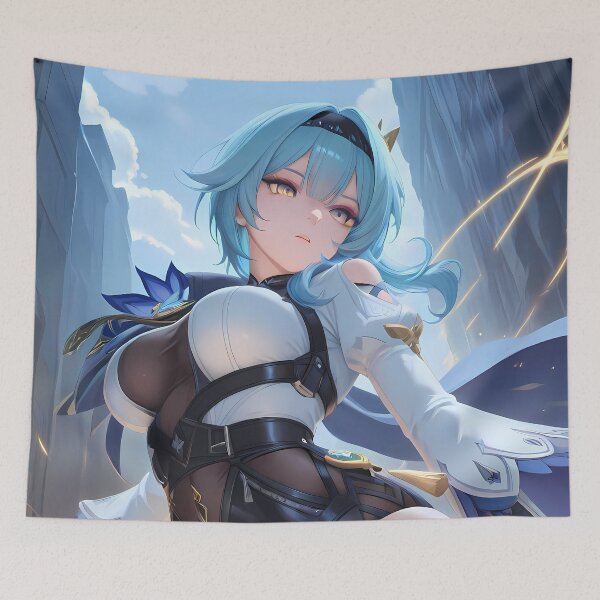 Item preview, Eula Genshin Impact Heroic Cryo Stance In The Cliffs designed and sold by Spraykart.