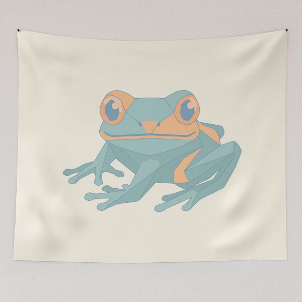 Item preview, Turquoise Frog Artistic Print – Decorative Print for Pop Art Lovers designed and sold by bsbd-action.