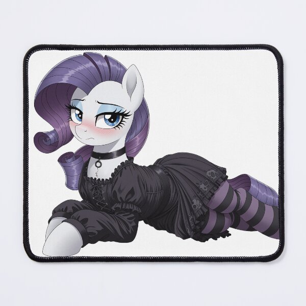Item preview, Goth Rarity embarassed designed and sold by CeluniaMoon's Art - Cute Furry, Anime, and More! .
