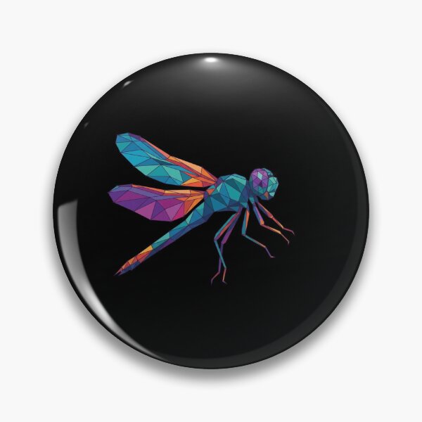 Item preview, Geometric Multicolor Dragonfly – Insect T-Shirt for Nature Enthusiasts designed and sold by bsbd-action.