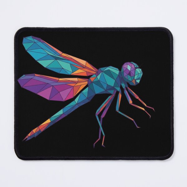 Item preview, Geometric Multicolor Dragonfly – Insect T-Shirt for Nature Enthusiasts designed and sold by bsbd-action.