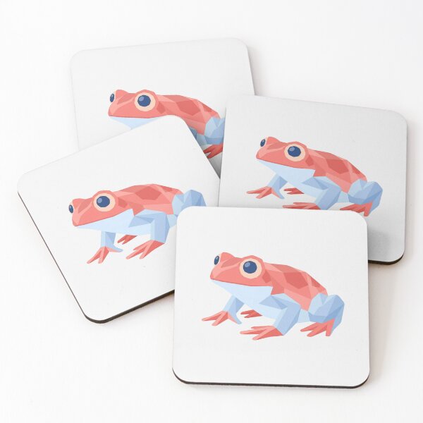Item preview, Red and Blue Frog – Contrast Sticker for Art Collectors designed and sold by bsbd-action.
