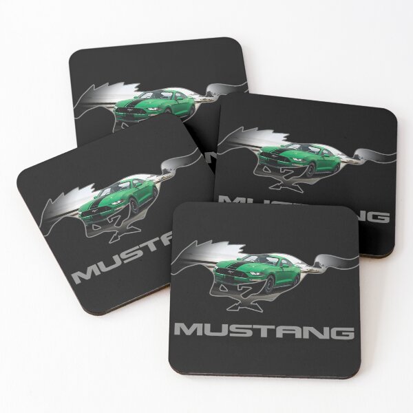 Item preview, Ford Mustang Gt Logo Emblem Design (Green On Black) designed and sold by andreamoggi.