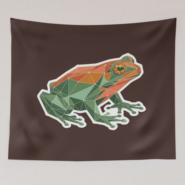 Item preview, Geometric Forest Frog – Explorer Adventure Backpack designed and sold by bsbd-action.