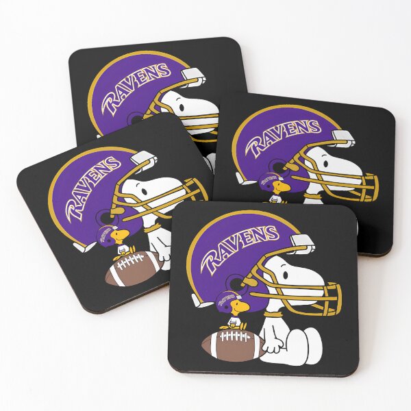 Item preview, Snoopy And Woodstock Baltimore Ravens designed and sold by Morphologiona.