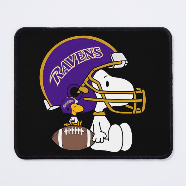 Item preview, Snoopy And Woodstock Baltimore Ravens designed and sold by Morphologiona.