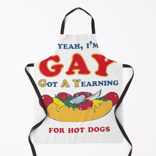 Item preview, Funny Yeah I'm Gay Got A Yearning For Hot Dogs Retro Pun designed and sold by haitrieuic96.