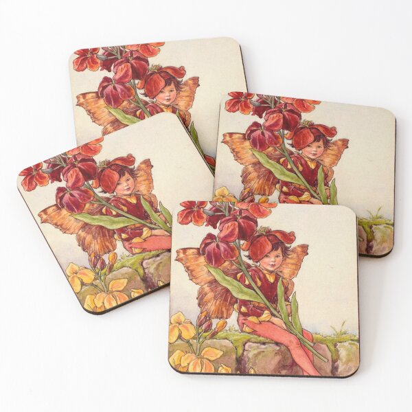 Item preview, Wallflower Flower Fairy - Vintage Art by Cicely Mary Barker designed and sold by LunaCansada.