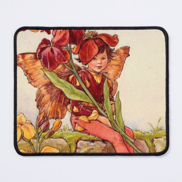 Item preview, Wallflower Flower Fairy - Vintage Art by Cicely Mary Barker designed and sold by Randomundi.