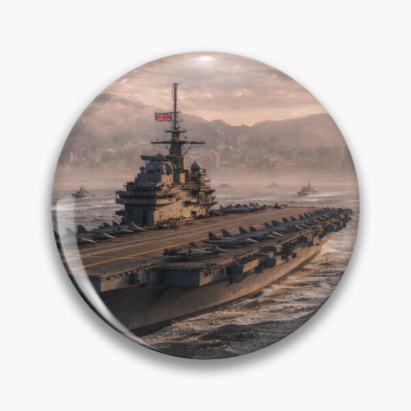 Item preview, Aircraft Carrier Fleet Wall Art | Hong Kong Naval Battle Group Print | The Measure of Empire designed and sold by Element Horizon Studio.