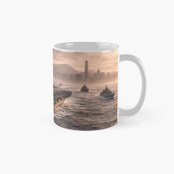 Item preview, Aircraft Carrier Fleet Wall Art | Hong Kong Naval Battle Group Print | The Measure of Empire designed and sold by Element Horizon Studio.