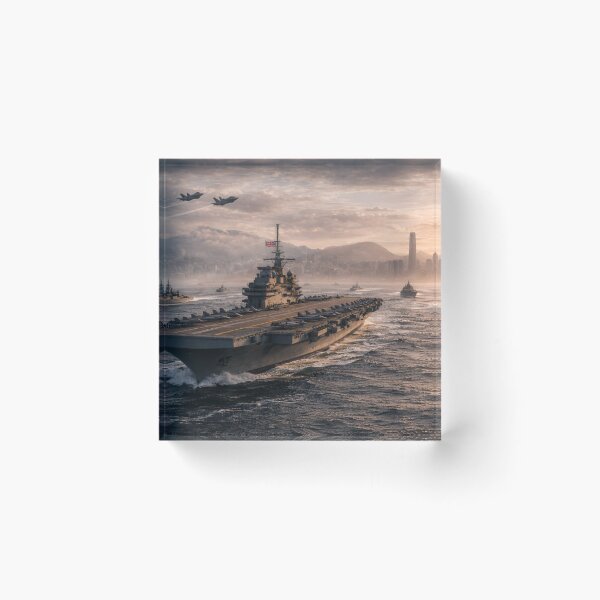 Item preview, Aircraft Carrier Fleet Wall Art | Hong Kong Naval Battle Group Print | The Measure of Empire designed and sold by Element Horizon Studio.