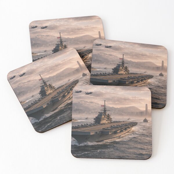 Item preview, Aircraft Carrier Fleet Wall Art | Hong Kong Naval Battle Group Print | The Measure of Empire designed and sold by Element Horizon Studio.