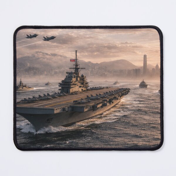 Item preview, Aircraft Carrier Fleet Wall Art | Hong Kong Naval Battle Group Print | The Measure of Empire designed and sold by Element Horizon Studio.